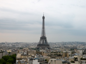 Eiffel Tower, view from the Arc de Triumph