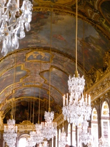 Chandeliers in the Hall of Mirrors