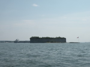If you're out on the water be sure to look out for Fort Gorges! A military building approved for the War of 1812 but never completed it's now on the National Register of Historic Places. If the conditions are just right you can take a private boat or kayak to the island and explore.