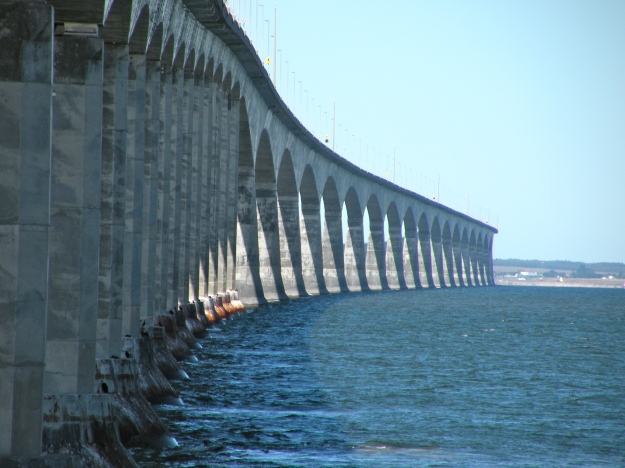 Confederation Bridge: One of the worlds longest bridges it connects PEI to New Brunswick and is over 8 miles long 